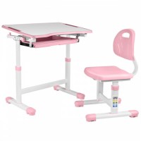 Комплект парта + стул   Anatomica Karina розовый 